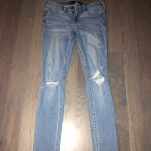 Hollister crop skinny jeans